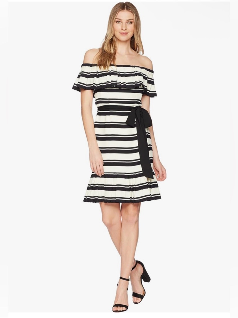 Nwt Halston Heritage Off The Shoulder Cocktail Dress